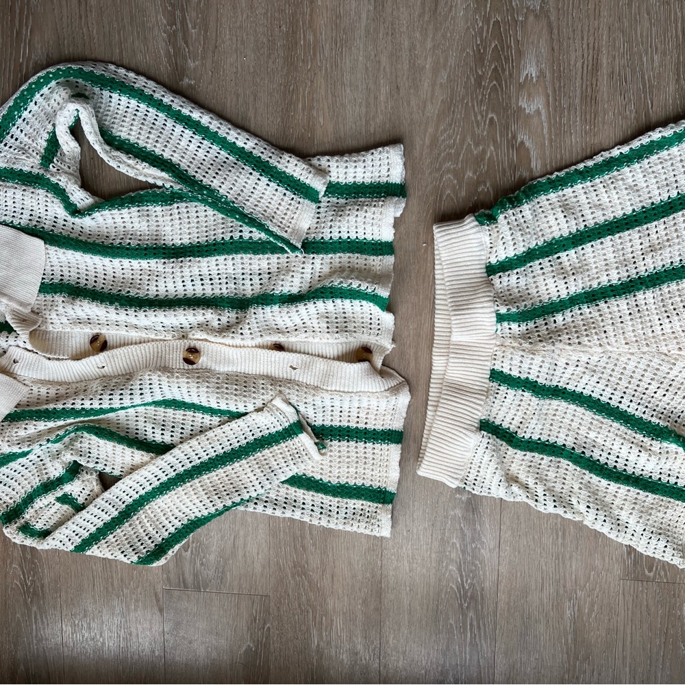 Chic Knit Cardigan and Short Set